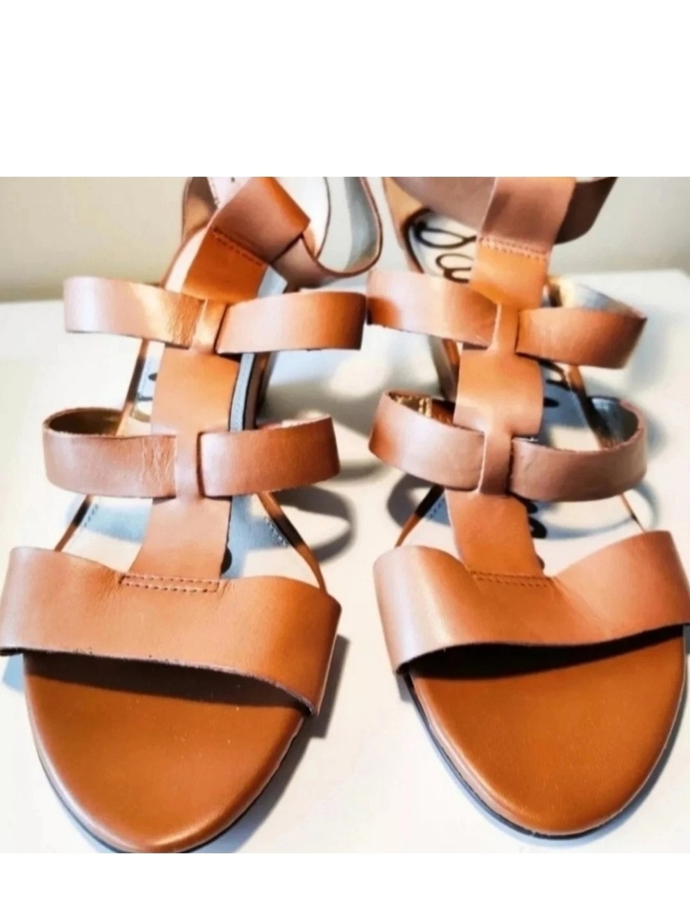 $30 Final Reduction🎈Sam Edelman Womens 9.5 Leather Wedge Sandals...Was $50🎈